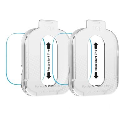11. Tech-Protect Easy Set+ Tempered Glass 2-pack for Apple Watch Ultra 1/2 49mm - Clear