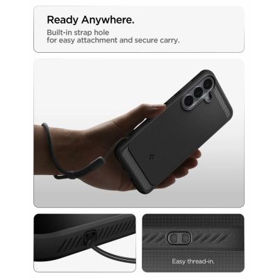 9. Spigen Rugged Armor Case for Samsung Galaxy S26 FE / S25 FE - Matte Black