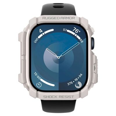 4. Spigen Rugged Armor Strap for Apple Watch 10 46mm - Beige