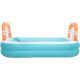 12. FAMILY INFLATABLE POOL RECTANGULAR 2-RING WITH GOALS 258x170x50CM 51471