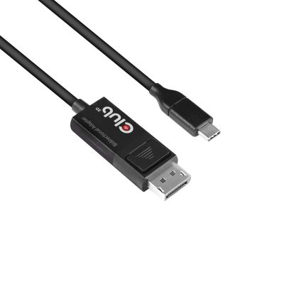 CLUB3D CAC-1557 USB C Displayport 1.4 Cable Black