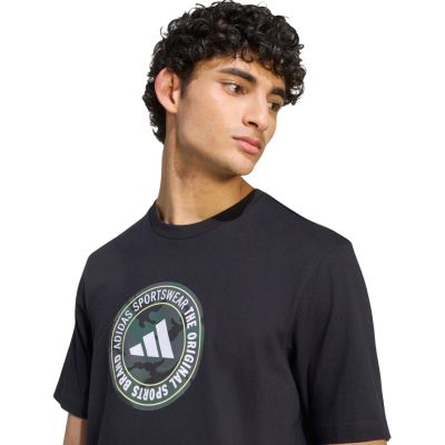 4. Men's adidas Camo Circle Graphic T-shirt black KC7165