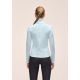 3. CASALL Women's Serene Half Zip Long Sleeve T-Shirt, Blue