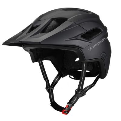 2. Wozinsky full-face bicycle helmet with removable visor, lightweight, L - black