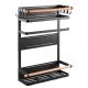 Maclean Magnetic Fridge/Washing Machine Shelf, Black, 12kg Max, MC-910