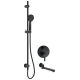 Concealed shower set with bathtub spout