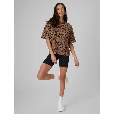 Women's ribbed knit short leggings 4F 4FRSS26TSTIF042-20S