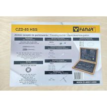 THREADING TOOL SET M3-M24 HSS CZD-85