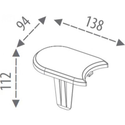 6. GARDEN PALISADE EDGE FLAT CUBE 3.8M BROWN