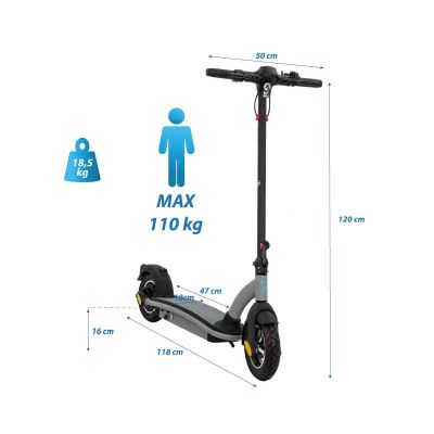20. ELECTRIC SCOOTER 36V 500W 8AH SILVER