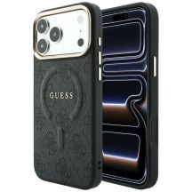 Guess Embossed 4G Classic MagSafe Case for iPhone 17 Pro Max / 18 Pro Max - Black