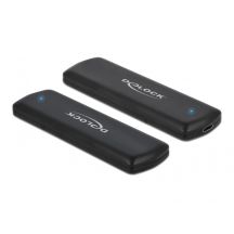 DeLOCK External USB Type-C Enclosure for M.2 NVMe PCIe or SATA SSD - Tool-free