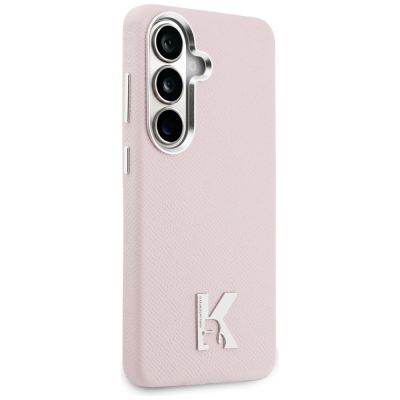 4. Karl Lagerfeld K Metal Logo MagSafe Case for Samsung Galaxy S26 - Pink
