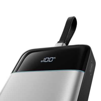 2. Cuktech LPB252N 120W 25000mAh Powerbank with Built-in USB-C Cable - Gray