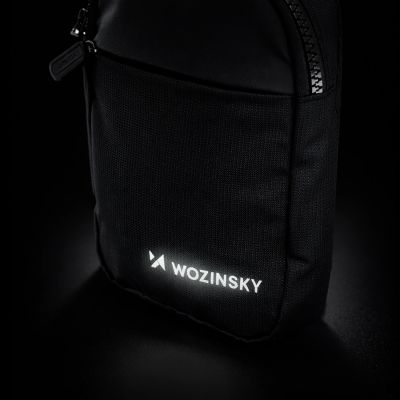 7. Wozinsky WMS-W1 Unisex Mini Shoulder Bag Waterproof Dual-Compartment for Phone - Black