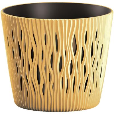 9. SANDY ROUND POT DIAMETER 22 CM MOCCA