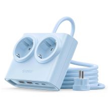 Orico PDC25 25W 6in1 Power Strip 2x AC + 2x USB-A + 2x USB-C - Blue