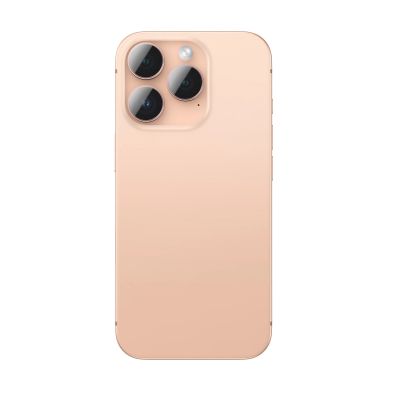 2. AmazingThing AR Aluminum 3 Lens Glass with Camera Lens Frame for iPhone 16 Pro / 16 Pro Max - Rose Gold