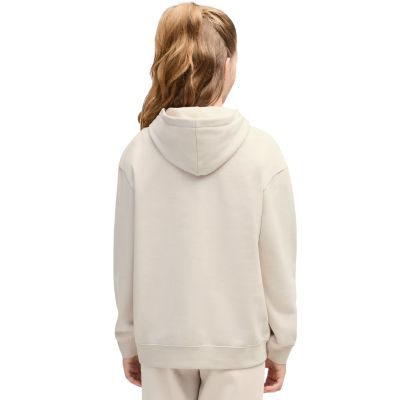 4. Kids' Puma ESS Centered Cat Logo Relaxed Hoodie beige 692973 82