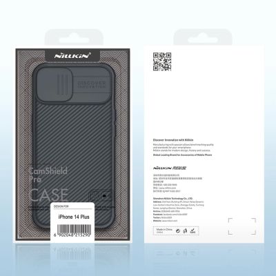 5. Nillkin CamShield Pro Case iPhone 14 Plus Armor Cover Camera Protector Black