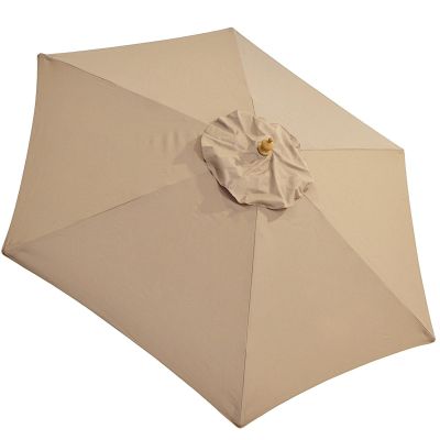4. WOODEN GARDEN UMBRELLA 250 CM FOLDABLE SAND
