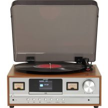 Denver MRD-52 Retro Stereo with Light Wood Turntable