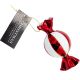 4. GLASS CANDY BALL FORM 10CM VERTICAL STRIPS
