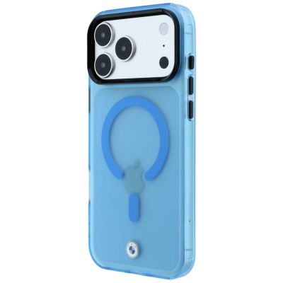 2. BMW Sign Frosted IML & Metal Logo MagSafe Case for iPhone 18 Pro / 17 Pro - Blue