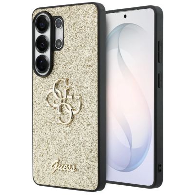 Guess Fixed Glitter Big 4G Metal Logo case for Samsung Galaxy S26 Ultra - gold