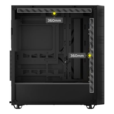 16. Corsair 3200D RS ARGB Mid-Tower Smoked case