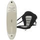2. VIRTUFIT SUP BOARD CRUISER 305 - SAND BEIGE - WITH KAYAK SEAT, ACCESSORIES AND STRETCHER BAG