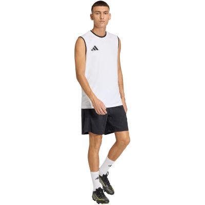 6. Men's adidas Entrada 26 Sleeveless Jersey White KB3928