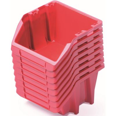 14. BINEER SHORT WORKSHOP BIN SET 8 PCS RED KISTENBERG