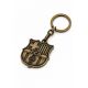 5. FC Barcelona original licensed emblem keychain, retro style B7603