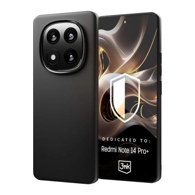 2. 3mk Matt Case for Xiaomi Redmi Note 14 Pro+ - black
