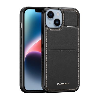 5. 3in1 Wallet Case with Stand for iPhone 15 Plus MagSafe RFID Blocker Dux Ducis Rafi Mag - Black