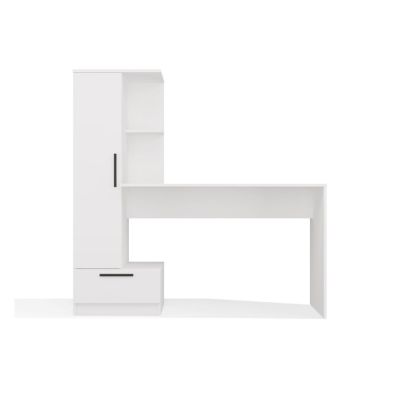 COSMO WHITE DESK + SHELVING SET
