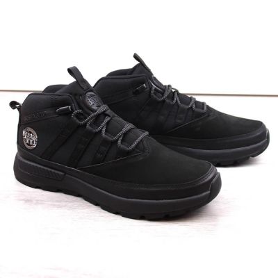7. Bustagrip M MRM9A Black Leather Ankle Boots