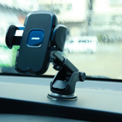16. Joyroom car phone holder with telescopic extendable arm for dashboard and windshield black (JR-ZS259)