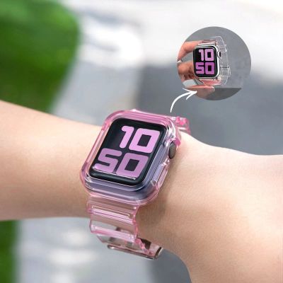 10. Silicone Band Strap Bracelet Case Strap Light Set for Apple Watch 38mm - Purple