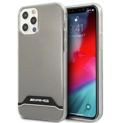 AMG Electroplate Black&White Case for iPhone 12 / 12 Pro - Transparent