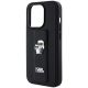 6. Karl Lagerfeld Gripstand Saffiano Karl&Choupette Pins case for iPhone 13 Pro / 13 - black