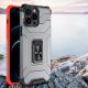 8. Crystal Ring Case Kickstand Tough Rugged Cover for iPhone 12 Pro Max blue