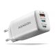 11. Axagon ACU-DPQ65W Mobile Device Charger Universal White AC Fast Charging Internal