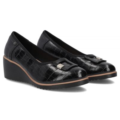 5. Leather wedge pumps black Filippo DP7661/26 BK