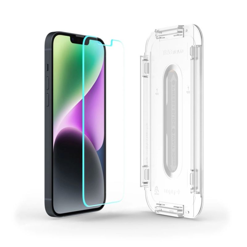8. Spigen Glas.tR EZ Fit Tempered Glass for iPhone 13 / 13 Pro / 14 / 16e / 17e