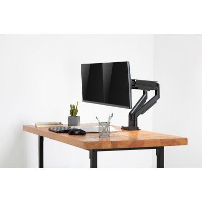 35. Double desk arm (clamp) 2xLCD max. 32" max. 2x9kg tilt and swivel black