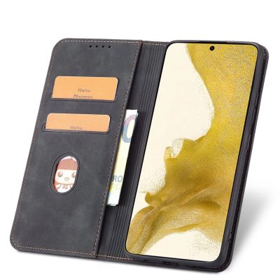 12. Magnet Fancy Case for Samsung Galaxy S23+ flip cover wallet stand black
