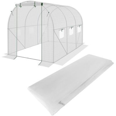 COVER FOIL FOR GARDEN TUNNEL GREENHOUSE 200x300x200CM WHITE