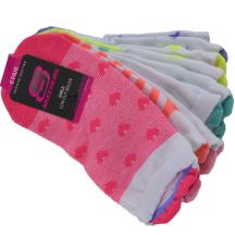 Skechers Girls 6pk3D Heart Low Cut S116502-MULT Multicolored 31-34
